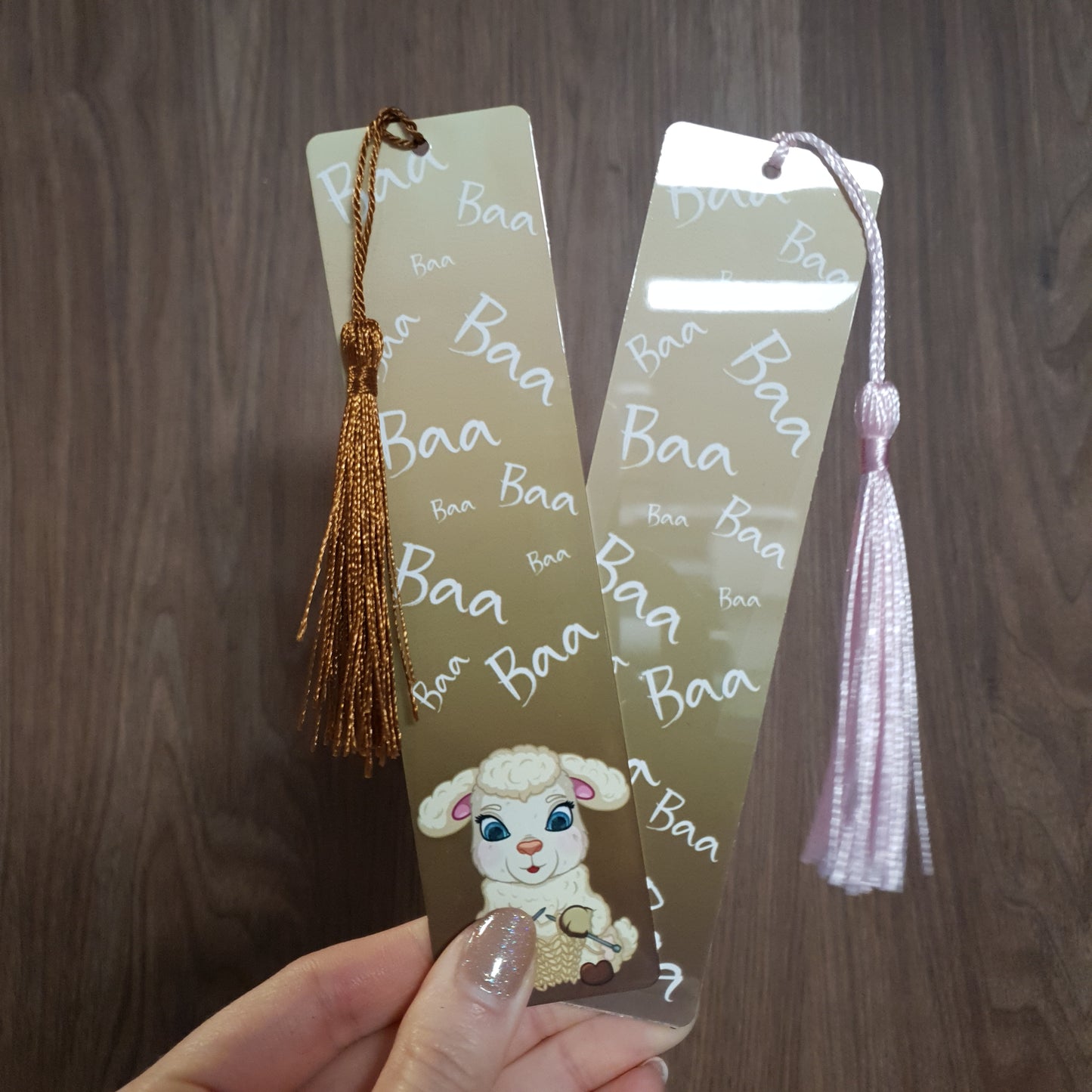 Knitting Sheep Metal Bookmark