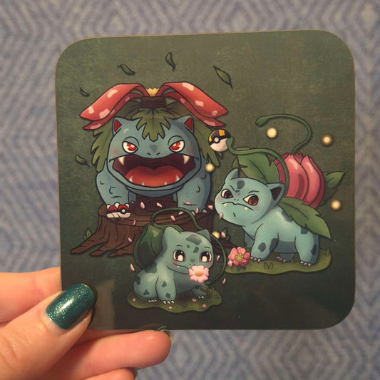 🌱 Forest Guardians Trio Coaster