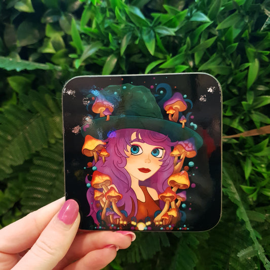 🧙‍♀️ Violet the Witch – Coaster