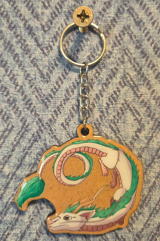 🌪️ Serpent Spirit Wooden Keyring