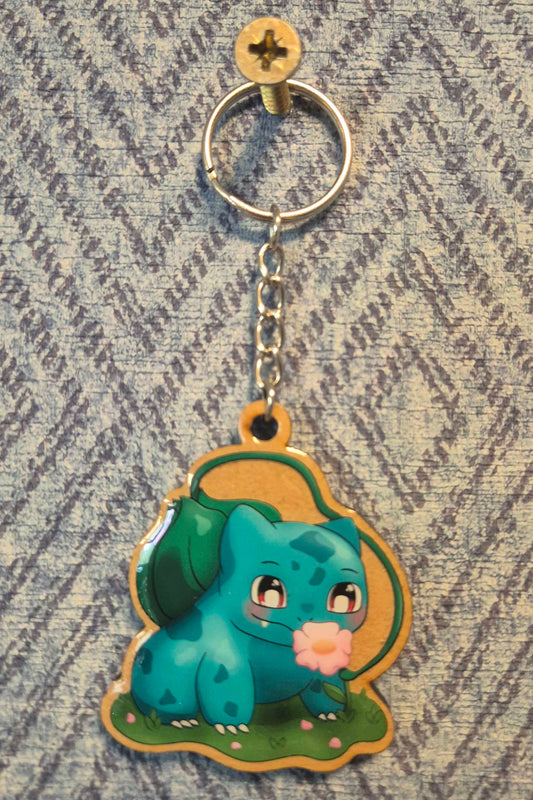 🌿 Sweet Scent Wooden Keyring