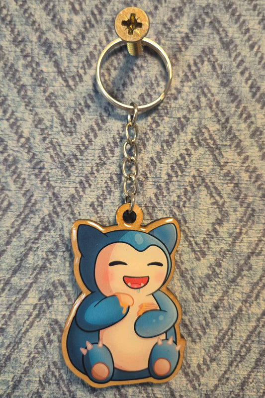 🥞 Lazy Breakfast Wooden Keyring